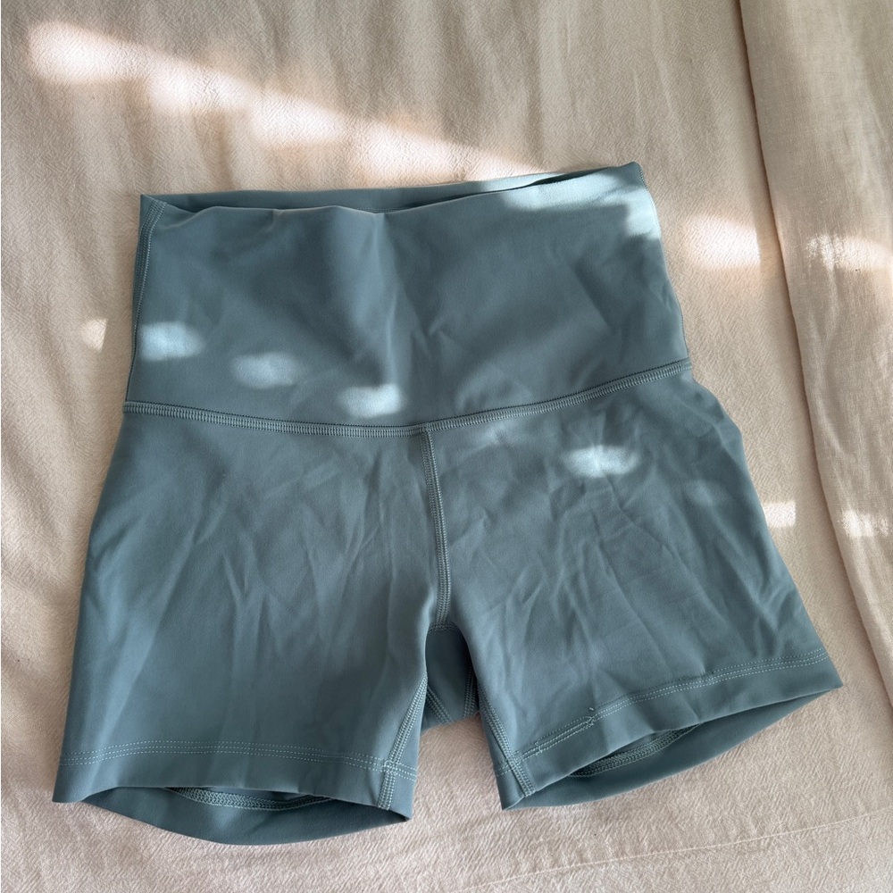 Lululemon Teal Biker Shorts
